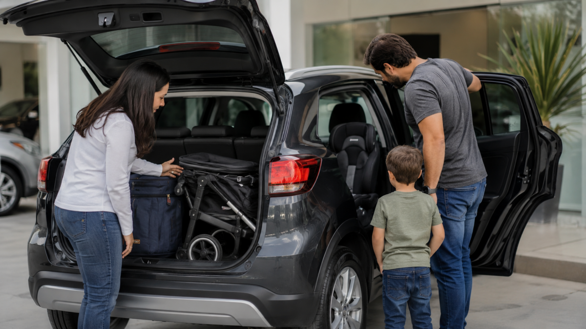 Carro usado para família: como avaliar espaço, porta-malas e segurança
