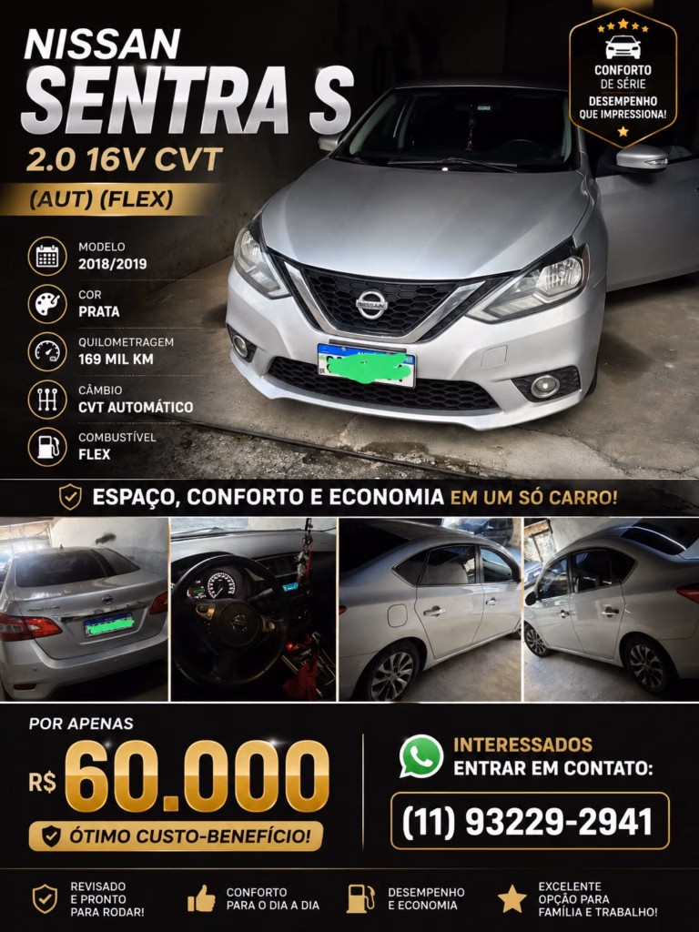 Nissan Sentra S 2.0 16V CVT (Aut) (Flex)