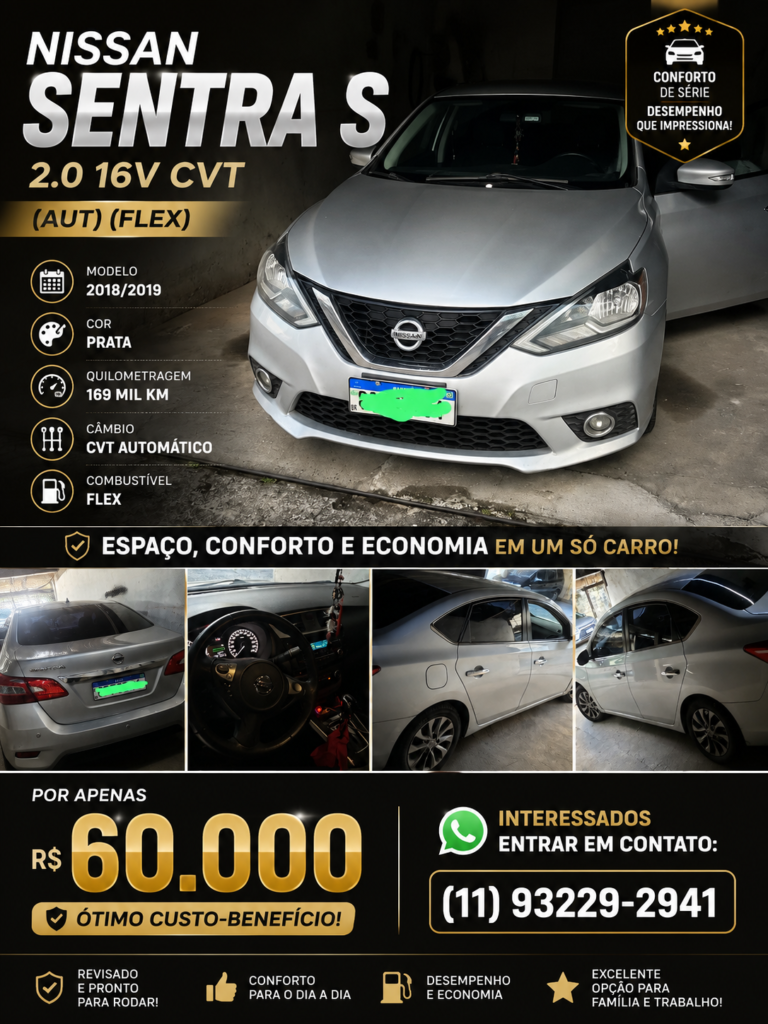 Nissan Sentra S 2.0 16V CVT (Aut) (Flex)